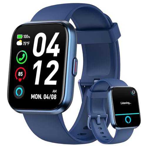 Fitpolo Reloj inteligente para hombre y mujer con función de teléfono (hacer y recibir llamadas), reloj deportivo con 110 modos de deporte, monitor de pulso/sueño, podómetro, reloj inteligente con