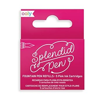 Office Product Ooly Fountain Pen Ink Refills - Pink (Set of 5) Book