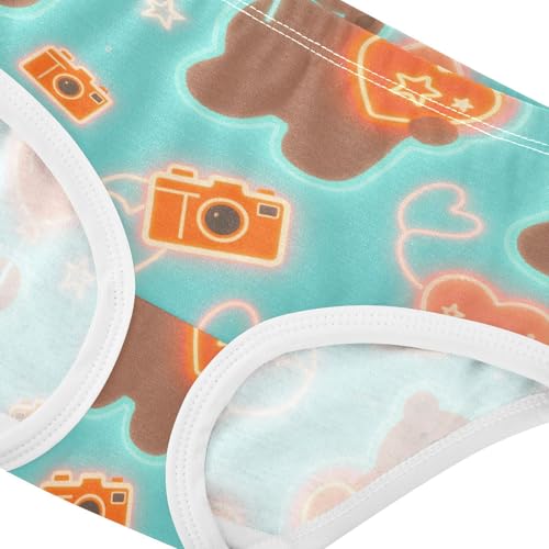 Underwear Elastic Waistband Panties Breathable Underwear for Kids in Sizes 2T,3T, 4T, 5T, 6Y and 8Y4