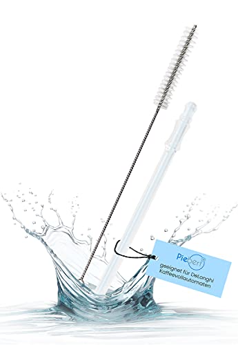 Milchansaugrohr 5313232961 (ca.15,7cm) + Piebert Reinigungsbürste (8mm.) kompatibel/Ersatzteil für DeLonghi Kaffeevollautomaten 1 Milchansaugrohr 5313232961 (ca.15,7cm) + Piebert Reinigungsbürste (8mm.) kompatibel/Ersatzteil für DeLonghi Kaffeevollautomaten