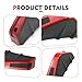 Teybouk 4 PCS Car Lower Bumper Lip Diffuser, Carbon Fiber Pattern Spoiler Fin Protector, Anti-crash Rear Bumper Decorative Spoiler, Universal for Most Cars, Trucks, SUVs (Red)