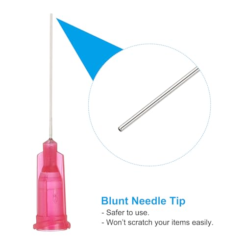 Aiguille de distribution 25 Ga pour recharge encre liquide colle huile avec embout Luer Lock