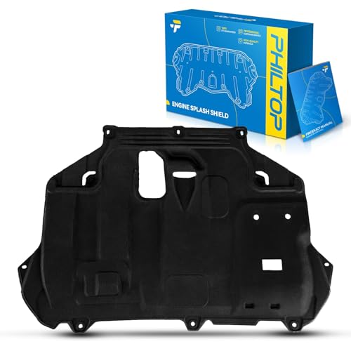 PHILTOP Front Lower Engine Splash Shield Under Cover Compatible with 2012-2018 Ford Focus 2.0L 2013-2018 Focus 2.0T FO1228121 AV6Z6P013A