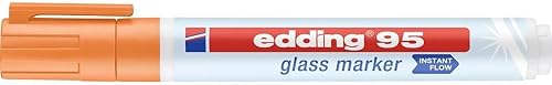 Miniatura 6 de edding Marcador de cristal 95 - rosa - 1 bolígrafo de vidrio - Punta redonda 0.059-0.118 in - Marcador de ventana lavable - para escribir y marcar