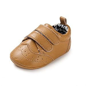 Enteer Infant Boys High-top Sneaker Brown Baby Shoes