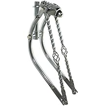 20" Bent Spring Fork 1" with Cage Twisted Bars Chrome