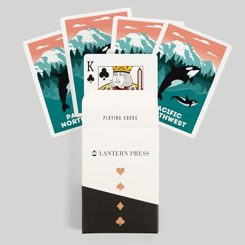 Lantern Press Pacific Northwest naipes poker 52 cartas miniatura 6