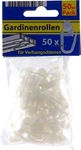 Preisvergleich Produktbild Glonal Partner 50 Stück gardinenrollen für Vorhangschienen