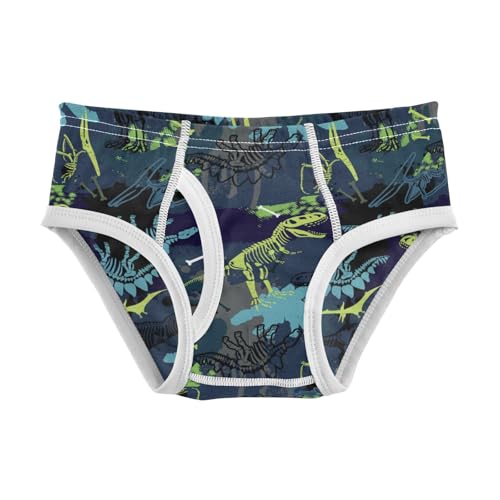 Boys' Exclusive Briefs Toddler Underwear 95% Combed Cotton Boxerbriefs 2T Dark Dinosaur Pattern 4