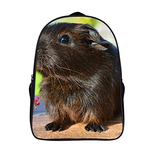 Sac à dos cochon d'Inde pour l'école et les loisirs des adolescents (40x28x16cm)
