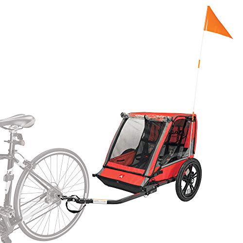 Allen Sports Hi-Viz 2-Child Bicycle Trailer, Model Et2-R, Red #TOP2