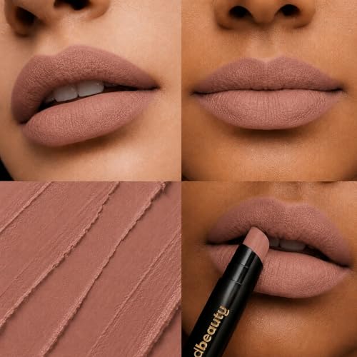Image of BAKED BEAUTY Super Matte Lip Cream Crayon Pack of 3 Lipstick for Women | Long-Lasting 8 Hours Stay Non Transfer Retractable | Smudge Proof & Waterproof Lipstick Enriched with Jojoba Oil & Vitamin E 7.5g Forget Me Not