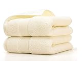 ❖ FÁCIL CUIDADO: Nuestras toallas de baño son completamente seguras para la secadora y también se secan muy rápido. Simplemente tírelos en la máquina y lávelos. Después del primer lavado, estas toallas se esponjan frescas y hermosas y se vuelven aún más suaves.