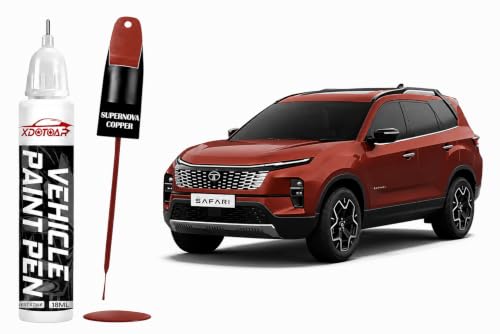 Image of xdotoar Car Touch Up Paint Pen for Tata SAFARI SUPERNOVA COPPER | Factory Color Matched 2K Paint Technology | Car Scratch Remover & Paint Chip Repair | Quick Dry Formula | Rust Protection | 18ml