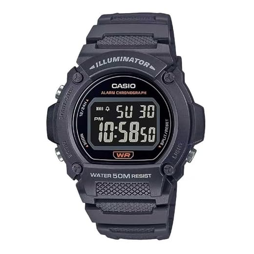 Relogio Digital Masculino Casio Standard Preto W-219h-8bvdf