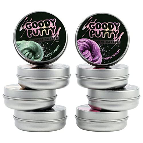 Goody Putty Dazzle Mini .5 Oz Tins 8 Pack Of Sensory Slime Putty Fidget Toy For Boys And Girls #TOP1