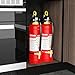 Ougist Fire Extinguisher, ABC Dry Powder, Multipurpose for Home Kitchen Car Office, Portable Safety Device, Class A B C Fires, 2 Pack