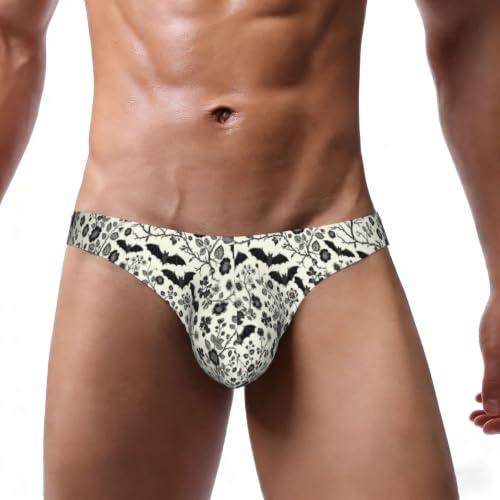 SVEFDOC Mens Bats Low Rise Swim Briefs for Athletic