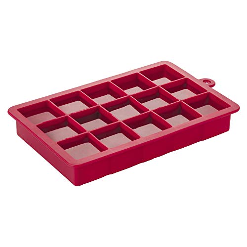 Forma para Gelo de Silicone Euro Vermelho