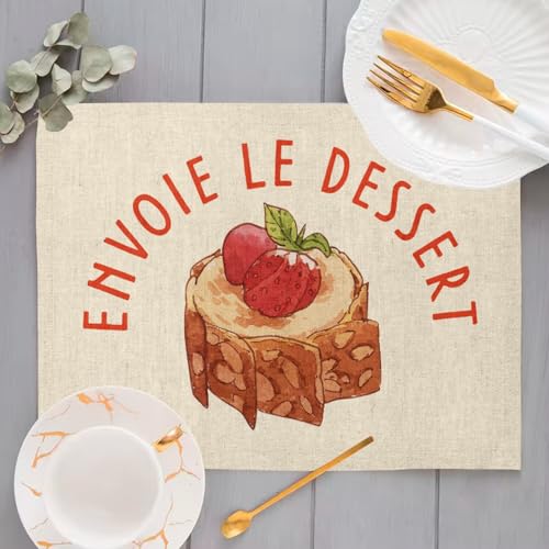 Set de table en lin lavable grand format pour proteger votre table - 4