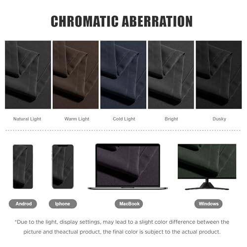 BONZER Waterproof Outdoor Curtains for Patio Porch Pergola Cabana Light Filtering Privacy Grommet Indoor Curtain Panels for Bedroom Living Room, 1 Panel, 54W x 95L inch, Charcoal by BONZER - Image 5