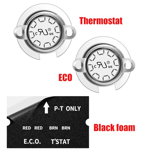 Image of RV Water Heater Thermal Cutoff Kit - ECO Thermostat Assembly - Compatible with Atwood 91447 93866 Models # GCH6-4E GCH6-6E G6A-7E G6A-8E GC6AA-9E GCH10A-2E G610-3E GH610-3E XT Series (2 Pcs)