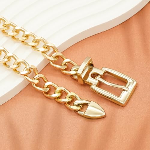 DTWAWA Gold Chain Belt for Women Wasit Chain Belt Chain Chunky Belts4