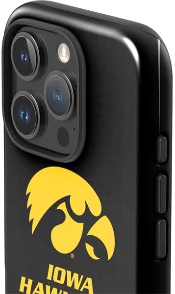 Skinit Impact Phone Case Compatible with iPhone 16 Pro - Officially Licensed University of Iowa Hawkeyes Design