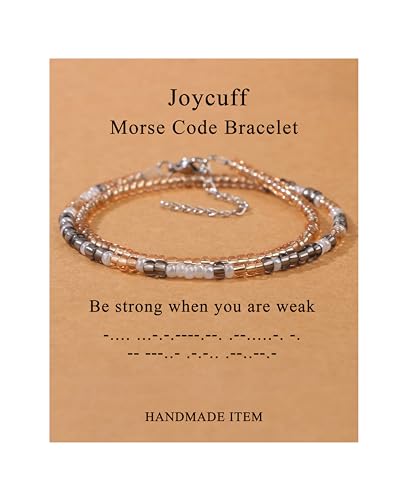 Bracelet code morse femme JoycuFF un lien unique à offrir à sa mère ou sa meilleure amie