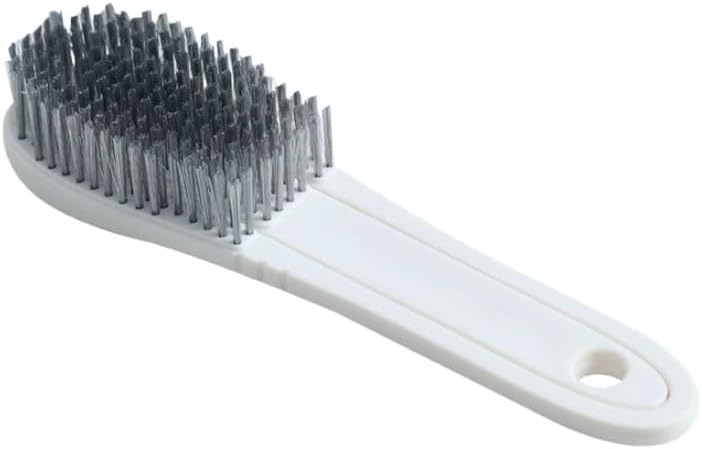Household Cleaning Shoe Brush with Plastic Hard Bristles for Scrubbing Shoes is Detachable(Gray)