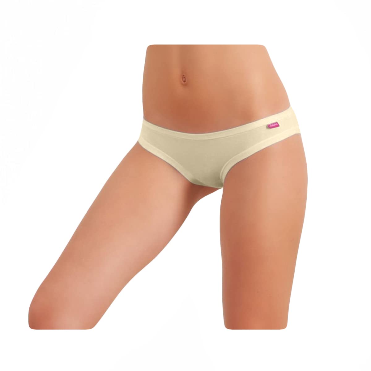 JADEA 12 Pezzi Slip Donna 785 in Cotone Vita Bassa (Skin, 5)