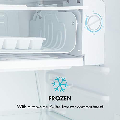 Klarstein Beercracker - 90L koelkast, inhoud: 90 liter, energie-efficiëntieklasse, incl. Vriesvak, groentevak, 3 deurvakken, flessenopener op het apparaat, 2 glazen schappen, rood - Afbeelding 6