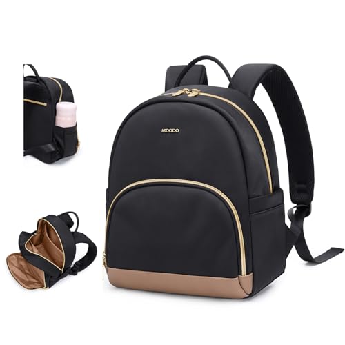 Image of MDODO Small Backpack for Women Lightweight Stylish Mini Backpack Daypack Purses Cute Bookbag for Casual College Travel Daily,fit 10.9Inch iPad,Black