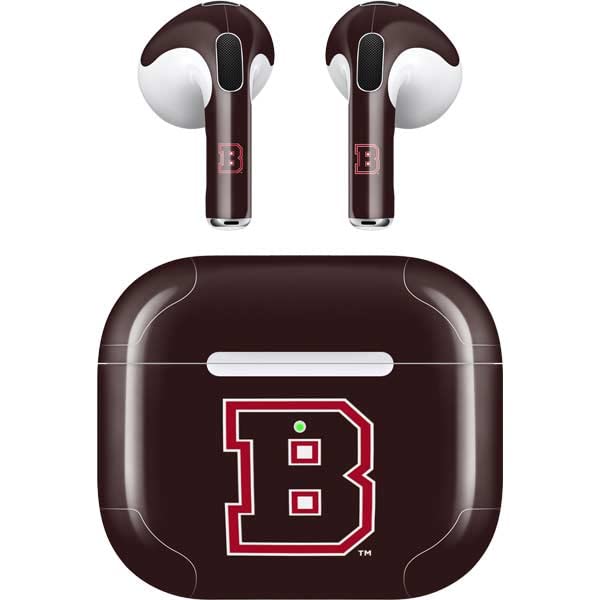 Skinit Decal Audio Skin Compatible with Apple AirPods (3rd Gen, 2021) - Officially Licensed Brown B Logo Design