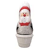 NOOR Winterschutz Vlieshaube Nikolaus B 130 x H 160 cm I Frostschutzhaube für Pflanzen I Winterschutz für Pflanzen Überwinterung I Frost-Resistenter Pflanzenvlies/Winterschutzvlies I Nikolaus-Look