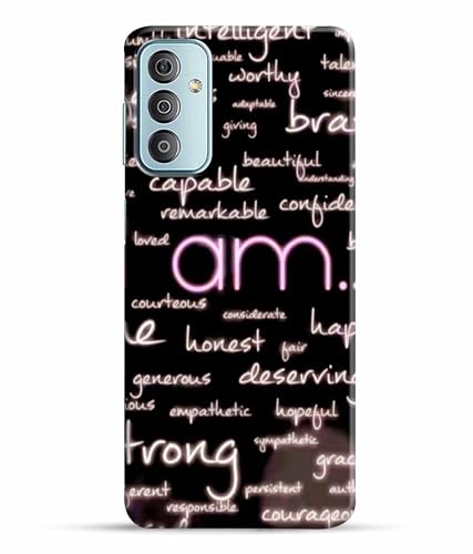 Image of Printed Hard Back Case Cover & Compatible for Samsung Galaxy F23 5G | Samsung M23 5G | Motivation Quotes (Multicolor) - D1190