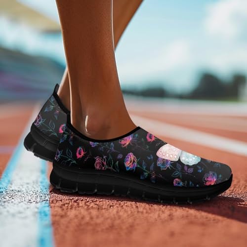 Image of Women's Loafers Slip On Slip Shoe Casual Walking Shoes Non Slip Work Shoes Mesh Athletic Sneakers