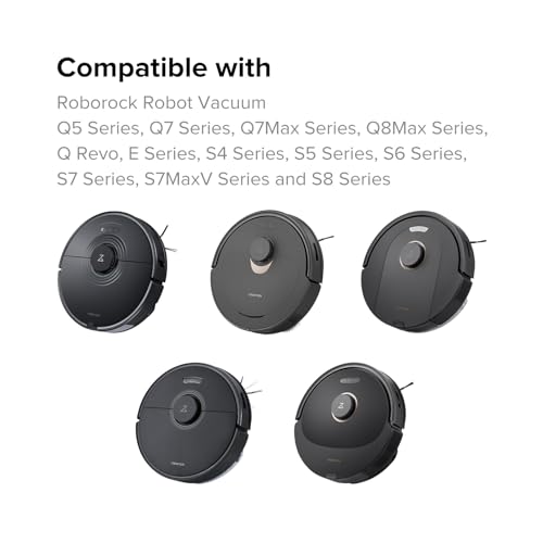 Image of roborock Side Brushes (2 Pieces) for Q5, Q7, Q7Max, Q8Max, Qrevo, E Series, S4, S5, S6, S7, S7MaxV, S8 Series Robot Vacuum, Black