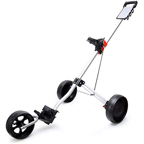 BGSFF Carrito de Golf, Triciclo de Golf, Coche de Alquiler, Carrito de Bolas Plegable, Carrito de Suministros para canchas, Carrito de Empuje de Cubo
