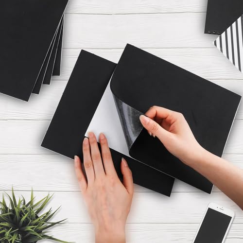 10 Stück Schaumstoffplatten Selbstklebend Schwarz,210x300x3mm EVA Schaumstoffmatte,Geeignet für Stoßdämpfung,Schalldämmung und DIY