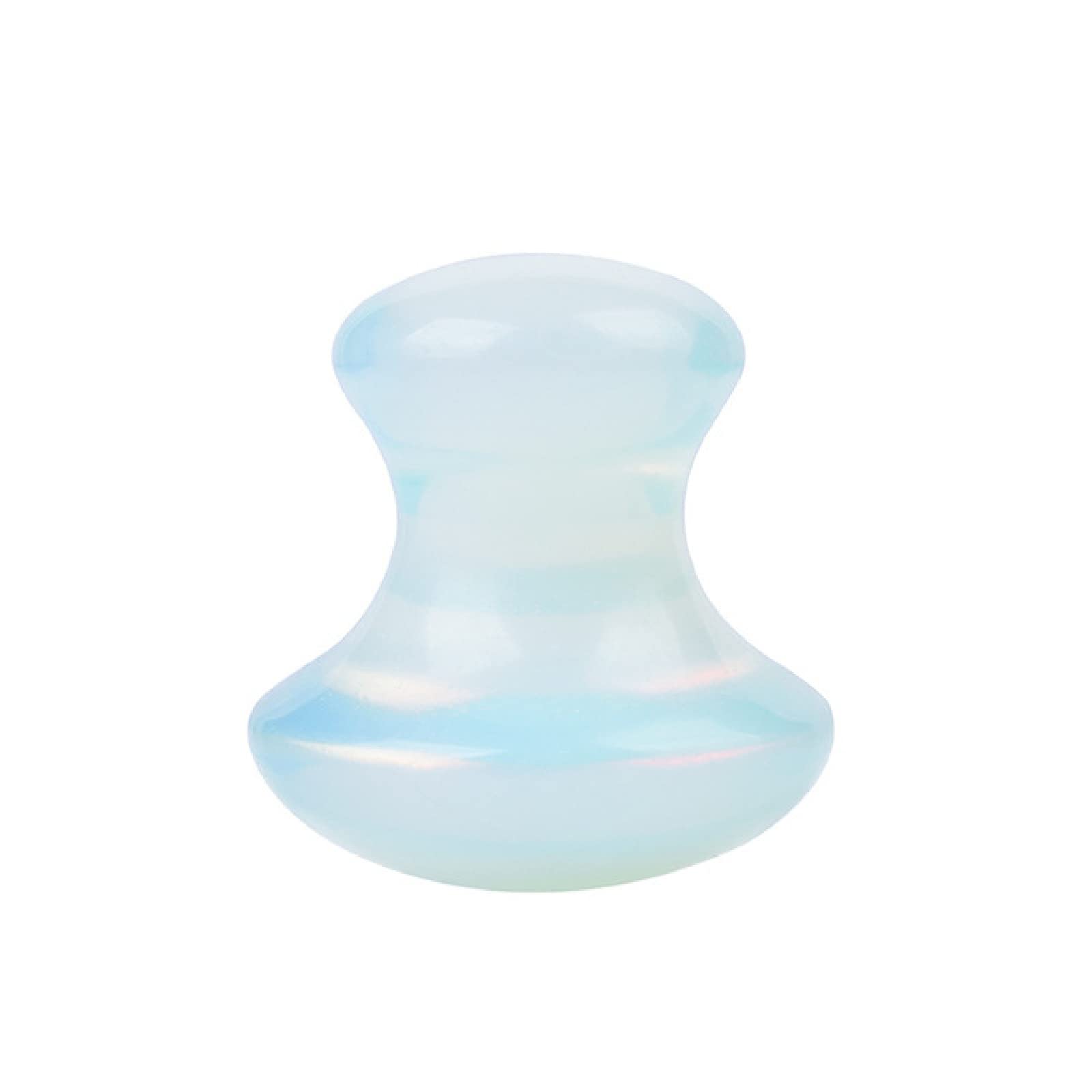 Strumento di massaggio con ametista Pietra naturale Strumenti Gua Sha Massaggiatore di pietre preziose di cristallo, 1 pz raccolta domiciliare(Color:Opal)