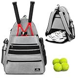 MATEIN Tennis Bag Tennis Racket Bags, Large Tennis Backpack for Men & Women with Shoe Compartment Hold 2 Rackets, Pickleball Paddles, Badminton Racquet, Balls Accessories, Waterproof Tennis Gifts Bag