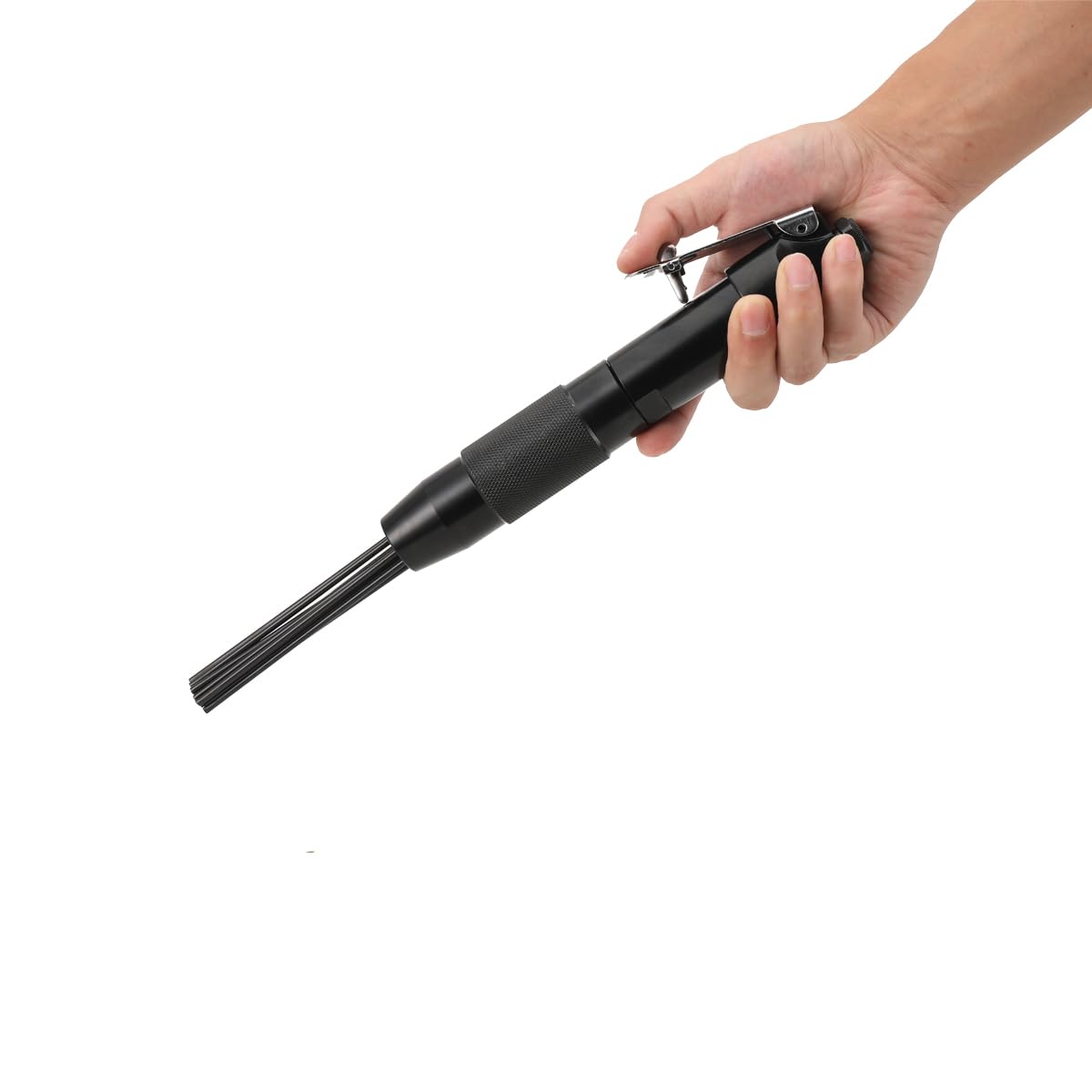 Martello Pneumatico Scrostatore Ad Aghi 12 Pin Alta Efficienza 4000 BPM, Utensile Pneumatico Ergonomico per Rimuovere Ruggine Scorie e Sbavature su Auto, Metallo e Progetti DIY