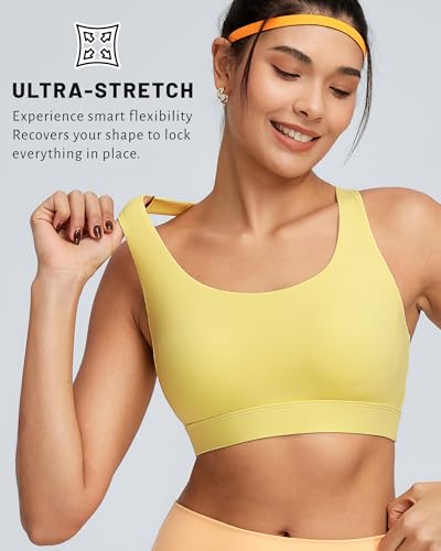 Image of RUNNING GIRL Sports Bra for Women High Support, Molded Cup High Impact Sports Bras with Sewn in Pads Workout Running Bra