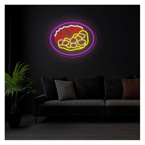 Néon enseignes lumineuses au curry pour attirer les clients de nuit