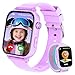 Reloj Inteligente Niño GPS y Llamadas, 4G Smartwatch Niños Niñas con Telefono, SOS, Chat de Voz, Videollamada, Modo Clase, Cámara, Podómetro, Reloj Llamadas Niños Niña Infantil de 4 a 12 Años, Lavanda