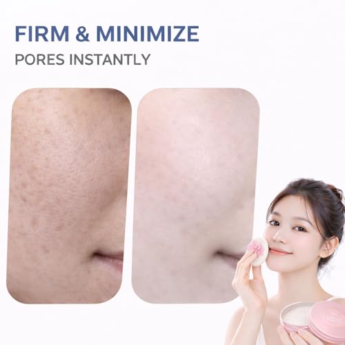Image of Club Suppin Translucent Setting Powder Foundation, Loose Pressed Powder, Makeup Setting Powder & Finishing Powder for Face with Shea Butter, Amino Acid& Aloe, Overnight Japanese Skincare, PASTEL ROSE