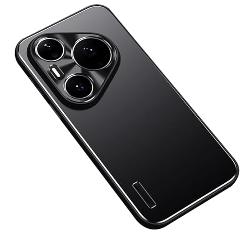 For Huawei Pura 90 / 90 Pro / 90 Pro Max �p�X�����P�[�X ? ���^�����t���X�g���H�E�Ϗ����E�J�����ی�E�ϏՌ��J�o�[,90,Black