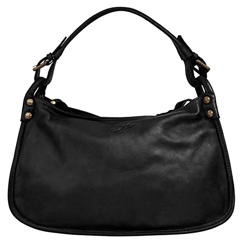 Samantha Look Handtasche Echt Leder Damen Made in Italy, Smartphonefach, geräumige Umhängetasche 021854