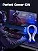 CoolGift Mart Light Up Headphone Stand with 16 Color Lights, PCB Pattern Acrylic Headset Stand with 1 USB and 1 Type-C Charging Ports, Gifts for Gamers Men and Music Lovers